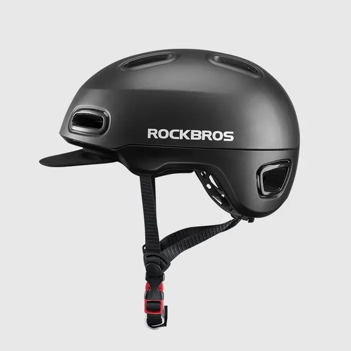 Casque de vélo ROCKBROS avec fixation de visière décontractée, en EPS, pour cyclisme urbain et VTT, 