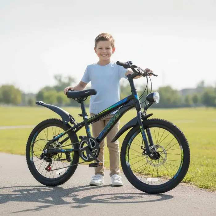 Vélo de montagne pour enfants de 20 pouces avec système de freinage double