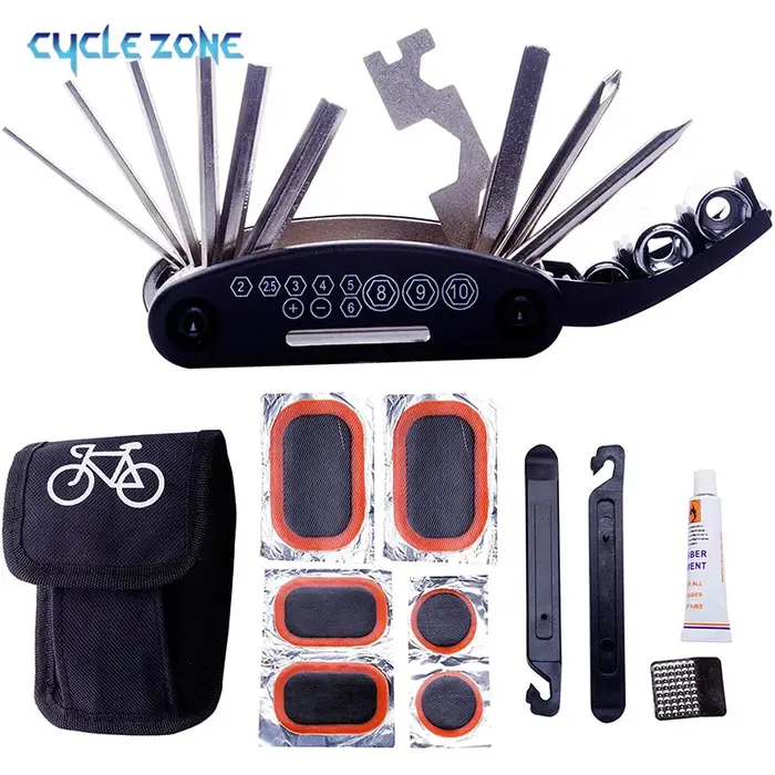 Kits d'outils de réparation de vélo 16 en 1