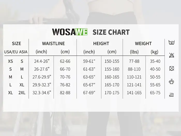 WOSAWE femmes pantalons de cyclisme coupe-vent rembourré