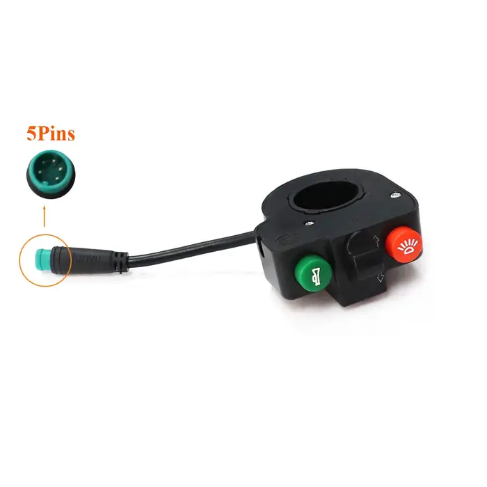 Scooter électrique étanche guidon phare klaxon clignotant interrupteur pour KUGOO M4/PRO Scooter éle