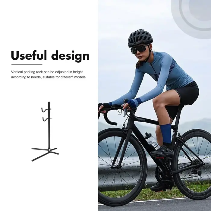 Support de réparation de vélo autoportant pliable, hauteur réglable, pour l'entretien et le rangement des vélos de route, VTT et vélos électriques, portable