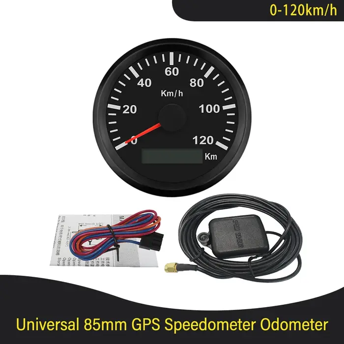 ELING-Compteur de vitesse GPS 85mm, 120 km/h, 200 km/h, jauge d'odomcirculation, UTV, moto, bateau m
