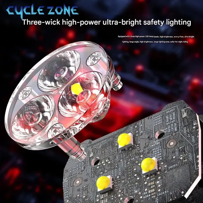 Lampe solaire avant de vélo TYPE-C