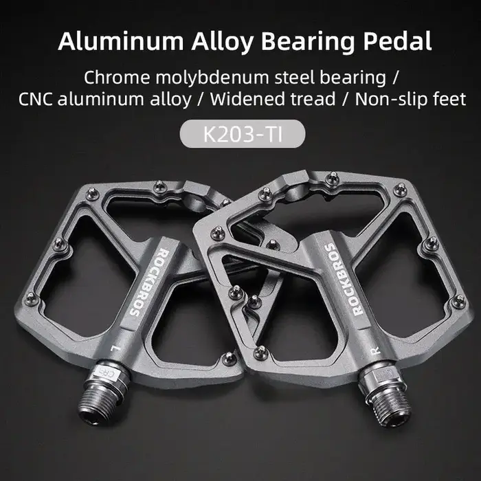 ROCKBROS pédales de vélo en alliage d'aluminium anti-dérapant
