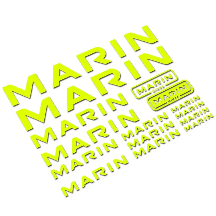 Autocollants de remplacement pour cadre de vélo Marin
