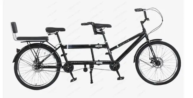 Vélo double pliable à vitesses variables pour parents et enfants