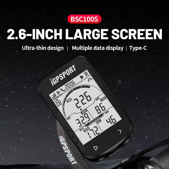 GPS Vélo Ordinateur IGPSPORT BSC100S Cycle Sans Fil Compteur De Vitesse Vélo Numérique Chronomètre V