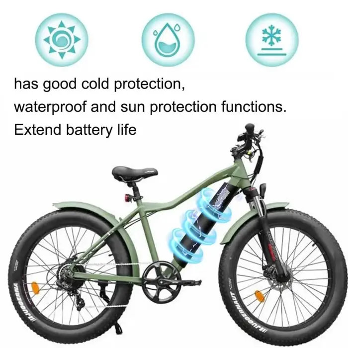 Housse de protection anti-poussière et thermique pour batterie de vélo électrique – Accessoire essentiel pour l'entretien des batteries de vélos électriques