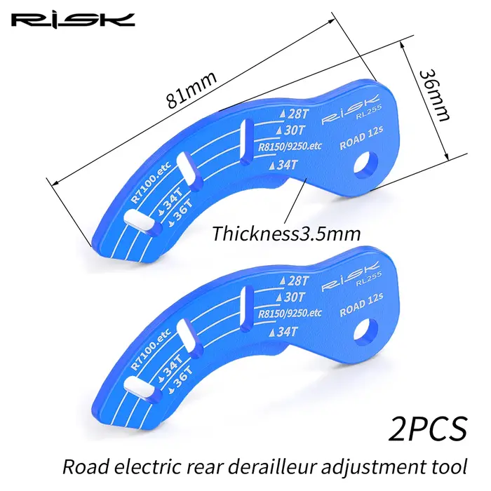 Outil de réglage et de guidage du dérailleur arrière électrique 12T pour vélo de route RISK