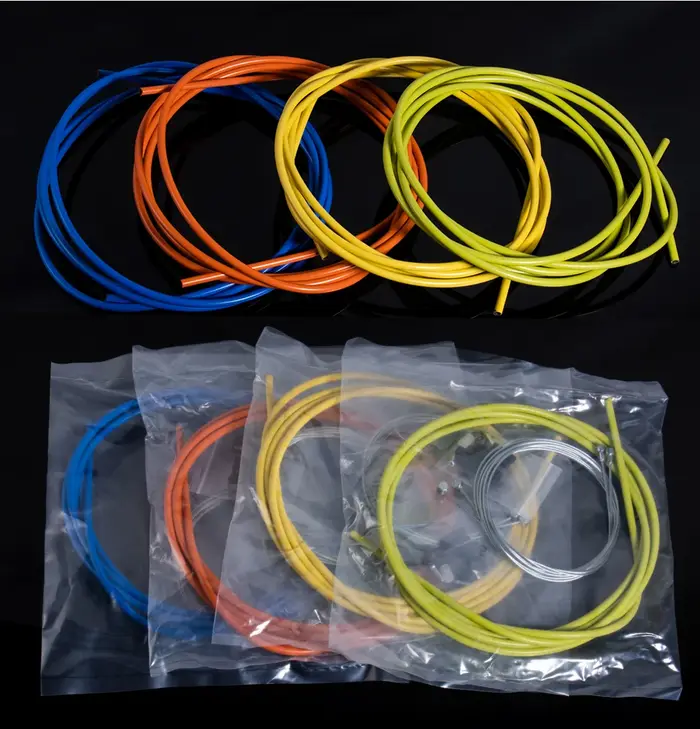 BOLANY – câbles de frein de vélo, tube de 5mm, câble de frein de 2.5m pour vélo de route et vtt, accessoires de vélo, 8 couleurs, haute qualité