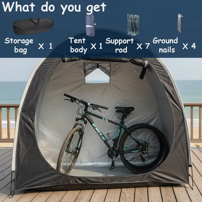 Abri de vélo portable pour l'extérieur