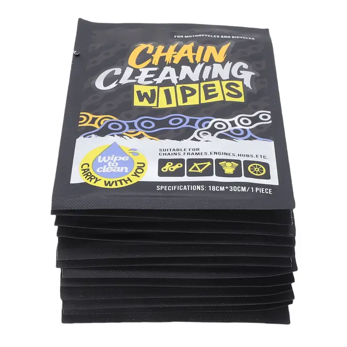 Lingettes de nettoyage pour chaînes de vélo
