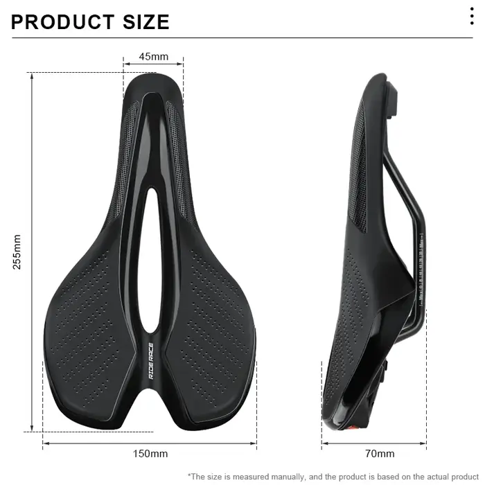Selle de vélo avec feu arrière