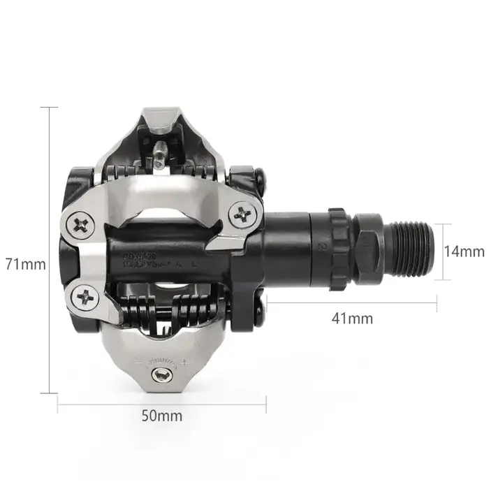 Système de pédales Shimano M520 SPD double face - Fixation facile avec roulements étanches pour une durabilité accrue en cyclisme