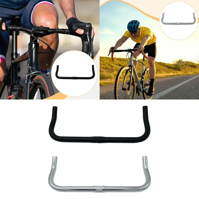 Guidon de vélo de route, guidon Bullhorn, conception légère, prise facile,