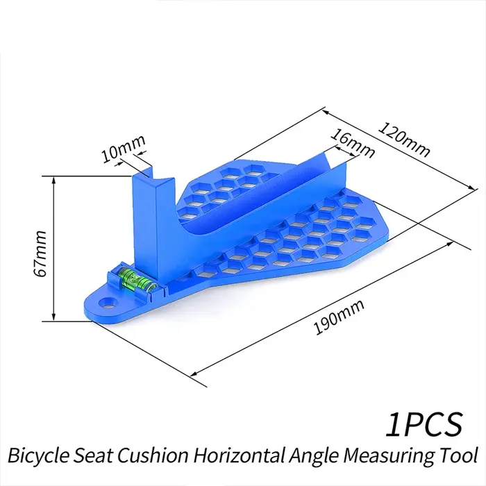 Outil professionnel de réglage de selle de vélo, jauge de mesure d'angle ergonomique avec niveau de 