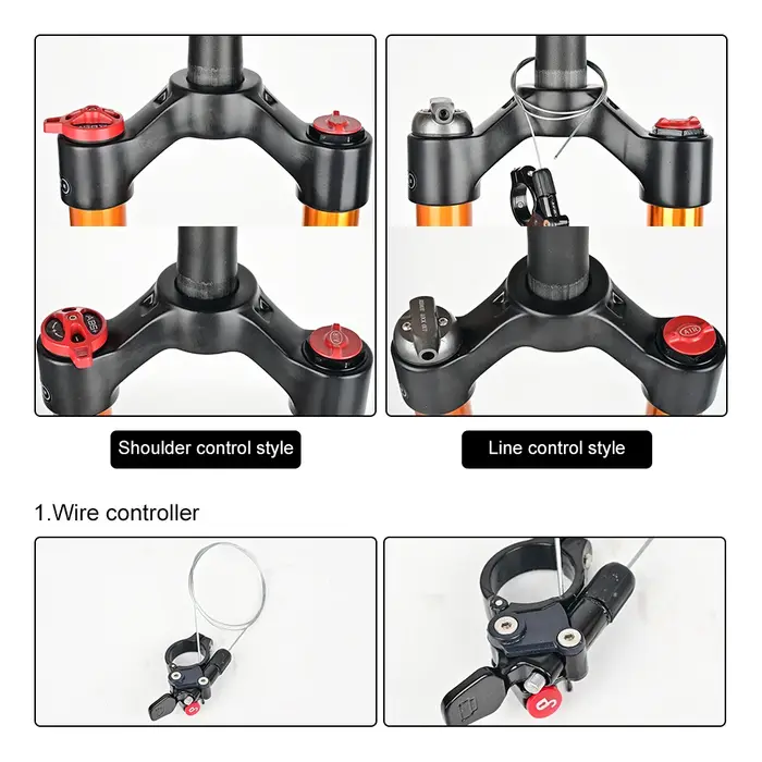 Fourche de suspension pour VTT Nanlio en alliage de magnésium