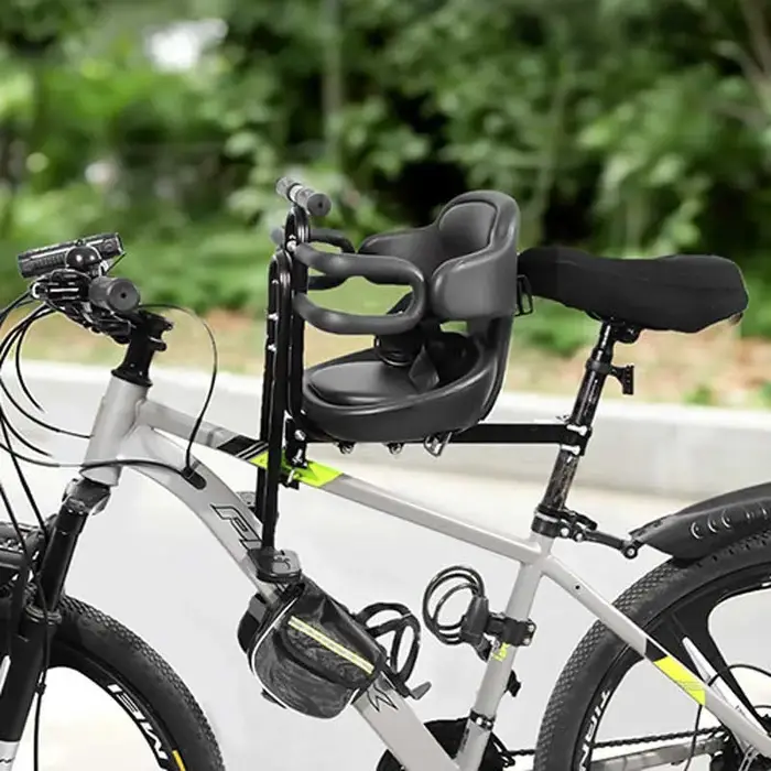 Siège de vélo pour bébé, siège de vélo pour tout-petit, fixation pour vélo adulte, siège de vélo avant pour enfants de 1 à 3 ans, siège de vélo pour enfants