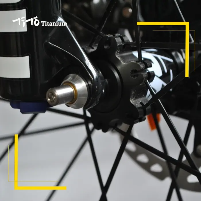 Titanium 1 paire de broches de roue en titane à dégagement rapide pour vélo de route