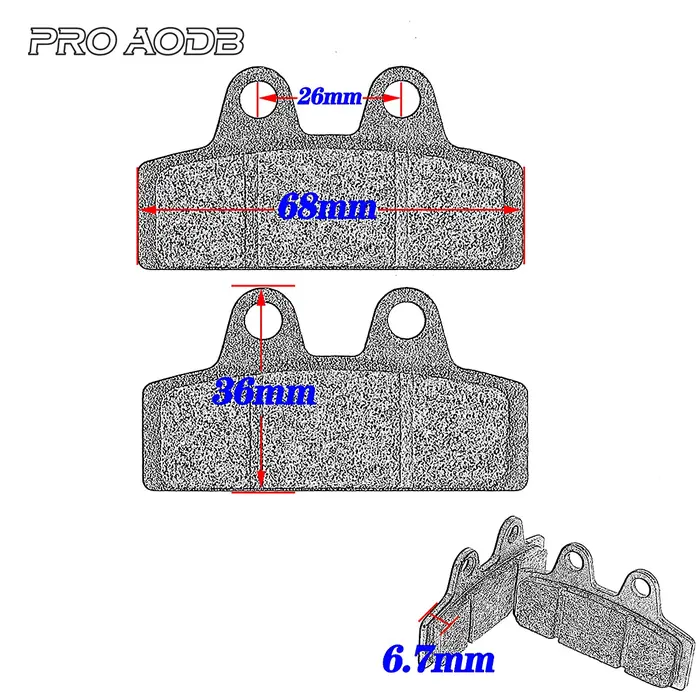 Accessoires Scooter électrique alliages plaquettes de frein