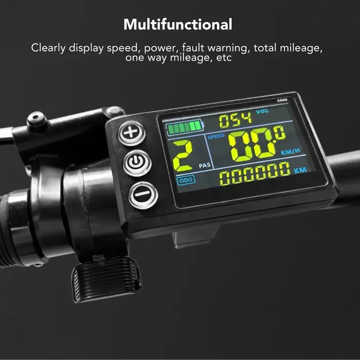 Compteur d'affichage LCD pour vélo électrique