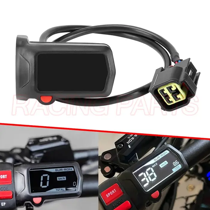 Compteur horaire pour vélo électrique, Motocross, guidon, compteur de vitesse, compteur de vitesse p