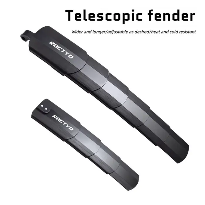 Ensemble de garde-boue pour vélo, réglables, avant et arrière, couverture complète, pliables, rétractables, imperméables, protection contre les éclaboussures pour VTT et vélo de route