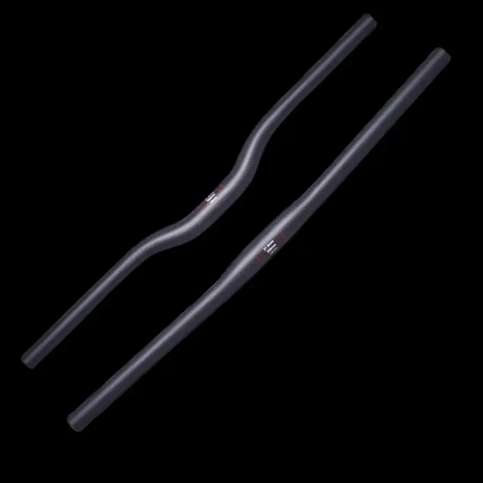 Guidon de vélo vtt en carbone mat, sans logo, hauteur plate, 31.8x600-760mm, pièces de cyclisme