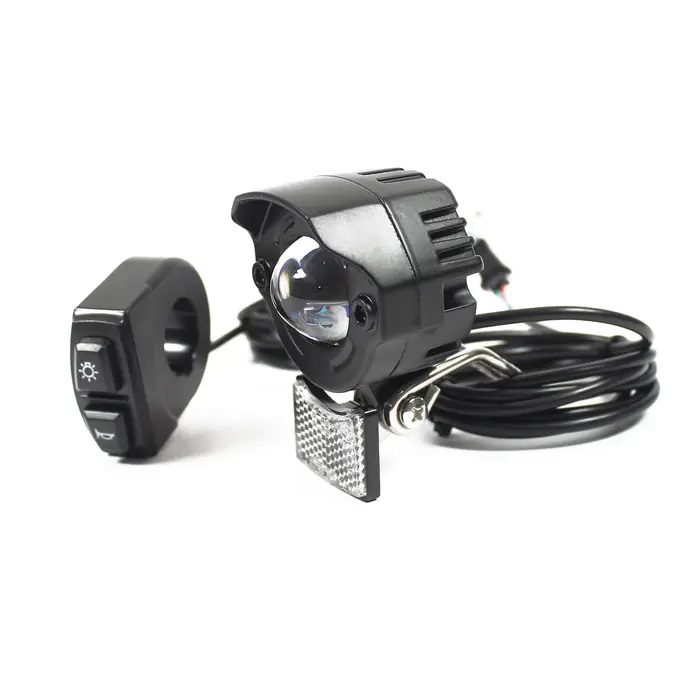 Kit de phares de vélo électrique, kit de interrupteur de klaxon Led E24 24v 36v 48v 52v 60v 72v 3500