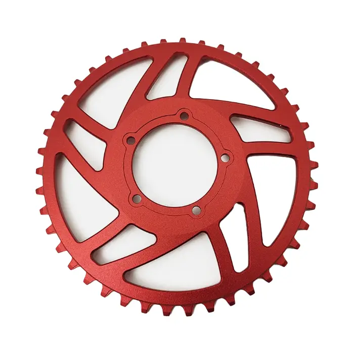 Pour moteur BAFANG BBS01 BBS02 BBSHD, EBike 42T 6061 - T6 7075 roue à chaîne en alliage d'aluminium