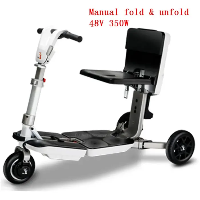 Tricycle Électrique Pliable et observateur pour Personnes Âgées