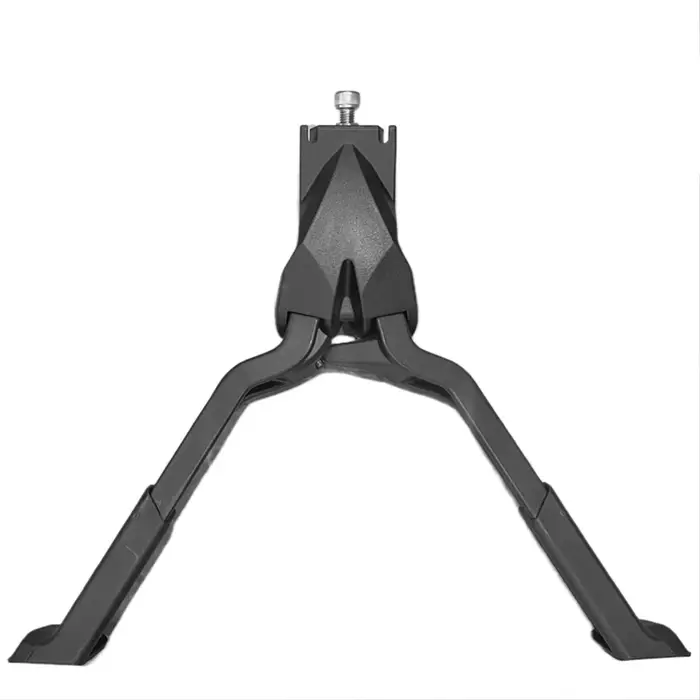 Béquille de vélo double jambe réglable en alliage d'aluminium bleu ciel pour vélo de randonnée VTT et Cargo robuste