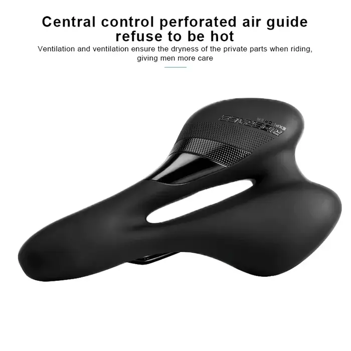 Selle de vélo creuse en cuir PU pour hommes et femmes