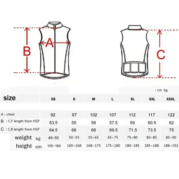 Gilet de vélo d'été AERO VELO sans manches coupe-vent en polyester et lycra respirant pour vélo de route et VTT