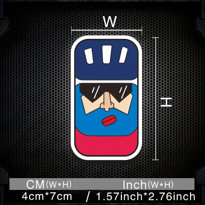 1 autocollant de vélo réfléchissant résistant aux rayures-design tourbillon arc-en-ciel vif