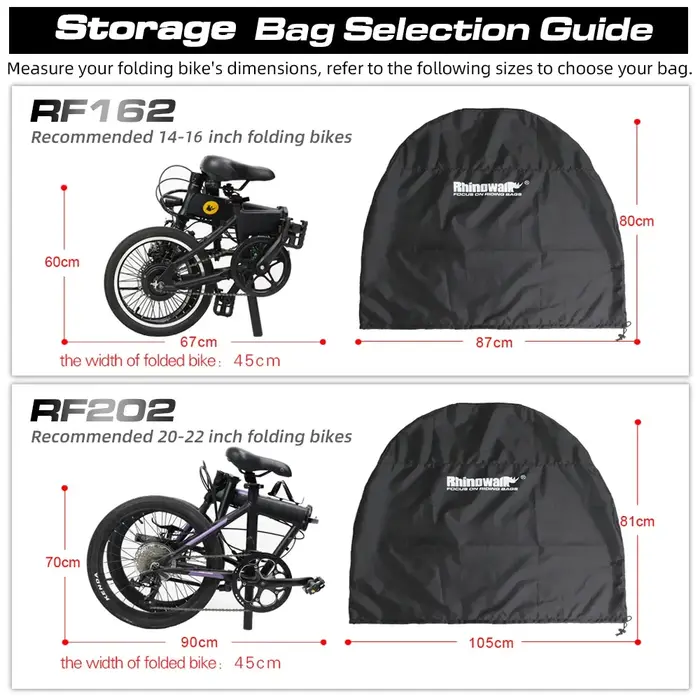 Bal inowalk-Juste de sac de rangement portable pour vélo pliant