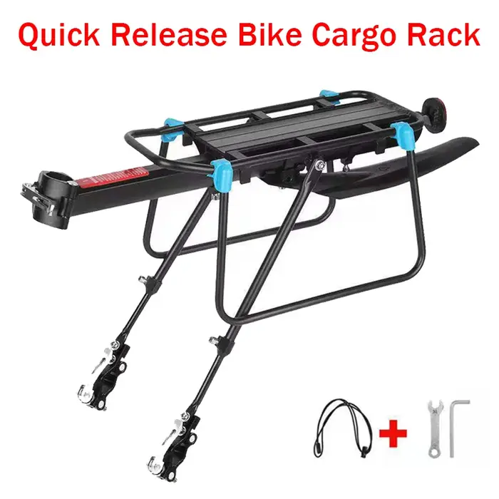 Porte-bagages de vélo réglable à dégagement rapide