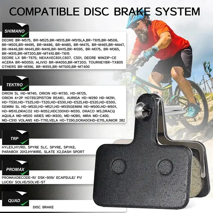 Plaquettes de frein pour vélo