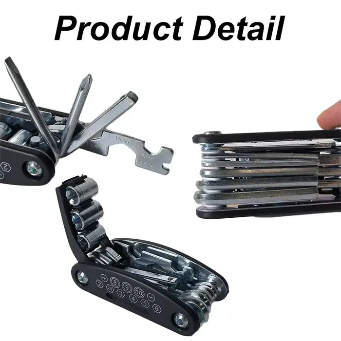 Clé à douille Portable 16 en 1 pour vélo de montagne