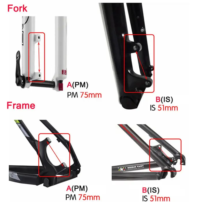 Adaptateur de frein à disque en alliage ultraléger, convertisseur PM/IS, rotor A à B, prompt ket, ac