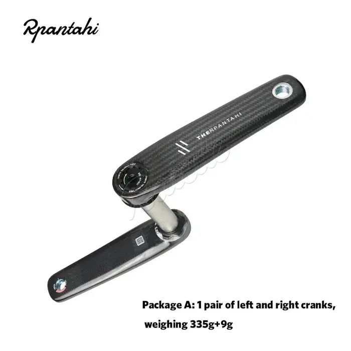Pédalier de vélo de route RPANTAHI en fibre de carbone, avec axe en titane de 24 mm et une pignonniè