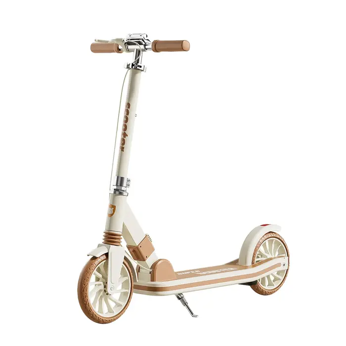 Trottinette pliable à 2 roues pour adolescents et adultes, cadre en aluminium léger, plateau en acier robuste et durable pour les trajets en ville