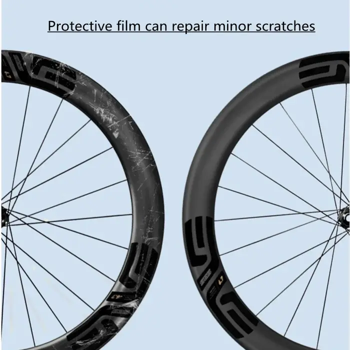Film de protection pour jante de frein à disque de vélo de route