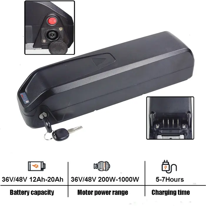 Batteries de vélo électrique 36V 48V 12Ah 15Ah 20Ah batterie Li-ion pour Hitway Colorway BK15 BK27 BK29 Baolujie