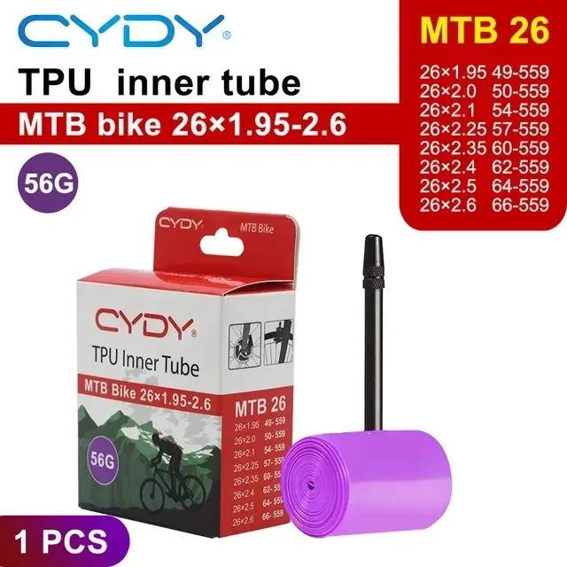 CYDY VTT 29 26 27.5 chambre à air de vélo caméra ultralégère TPU 29x1.95 2.0 2.1 2.2 2.3 2.4 2.5 2. 