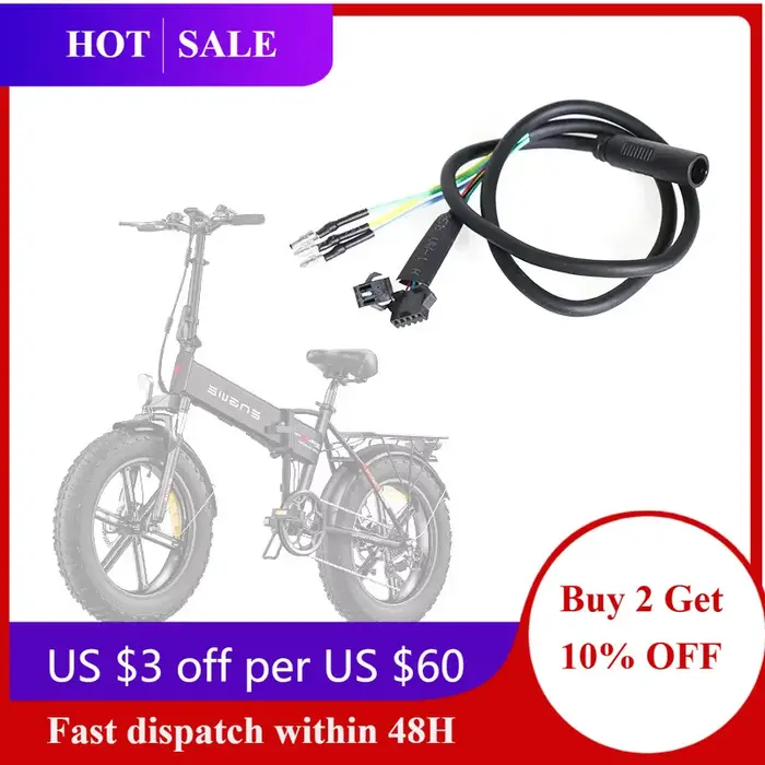 Câble de connexion du moteur de vélo électrique, câble de moteur de vélo électrique pour Engwe EP-2 
