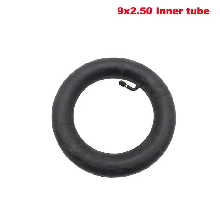 Chambre à air gonflable pour vélo électrique, 9 pouces 9x2.50, avec valve flexible, neuve, compatible avec les trottinettes électriques