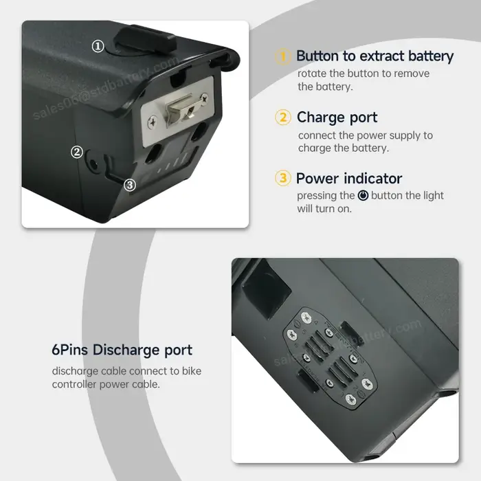 Batterie 48V bal 37Eddie Ion 18650 pour vélo électrique