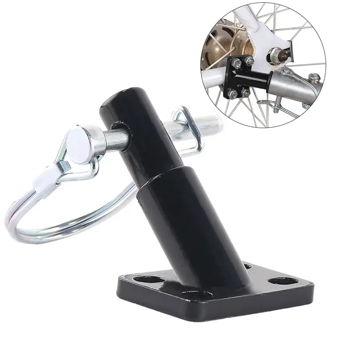 Coupleur de fixation de remorque de vélo, connecteur d'attelage de remorque de vélo, coupleur de remorque de vélo pour remorques pour enfants et la plupart des vélos